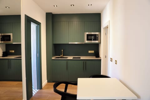 Suite Apartment | Private kitchen | Coffee/tea maker, electric kettle