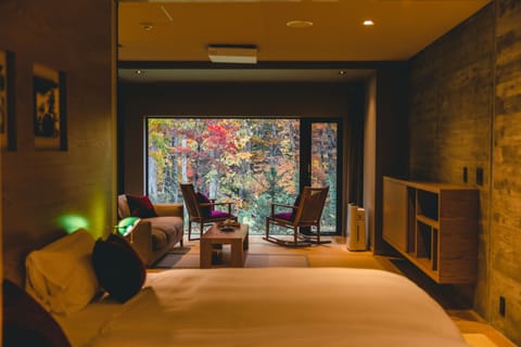 Japanese Suite Room with Private Hot spring  [Kurenai] 58sqm, Non Smoking | Down comforters, in-room safe, individually decorated, desk