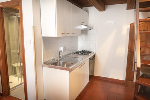 Family Apartment, 1 Bedroom (Coral Apt City Center) | Private kitchen | Fridge, microwave, oven, stovetop