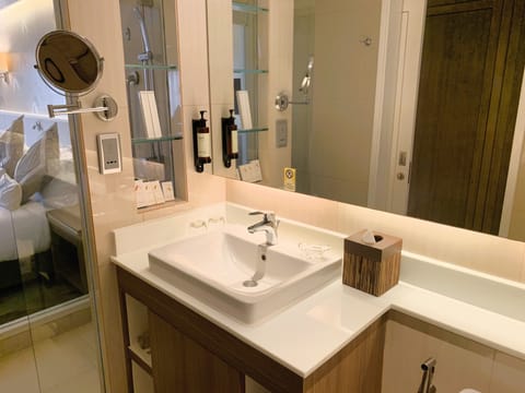 Deluxe Room | Bathroom | Shower, rainfall showerhead, free toiletries, hair dryer