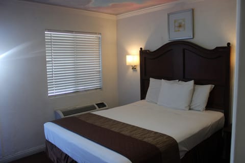 Basic Room, 1 Queen Bed | Desk, blackout drapes, iron/ironing board, free WiFi