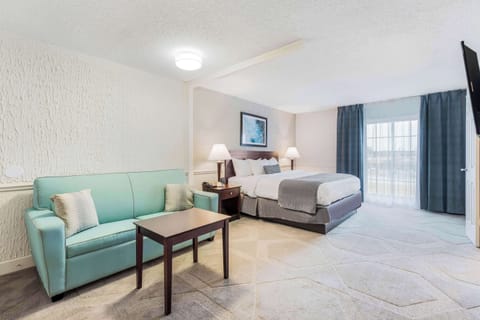 Suite, 1 King Bed, Non Smoking, Hot Tub | Egyptian cotton sheets, premium bedding, desk, laptop workspace