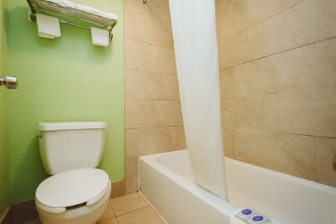 Standard Room, 1 King Bed, Refrigerator & Microwave | Bathroom | Shower, free toiletries, hair dryer