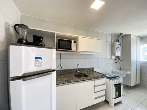 Apartment | Private kitchen | Fridge, blender, cookware/dishes/utensils