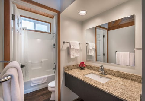 Deluxe Room | Bathroom | Combined shower/tub, hair dryer, towels