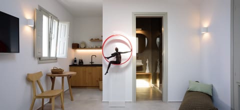 Honeymoon Suite, Hot Tub, Sea View | Living area | 38-inch LCD TV with digital channels, TV