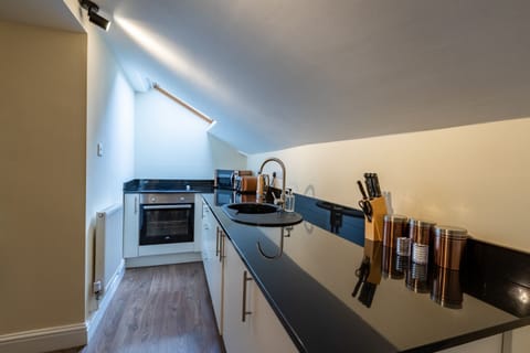 Two Bedroom First Floor Apartment on Two Levels with Built in Beds (Duplex) | Private kitchen | Coffee/tea maker, electric kettle