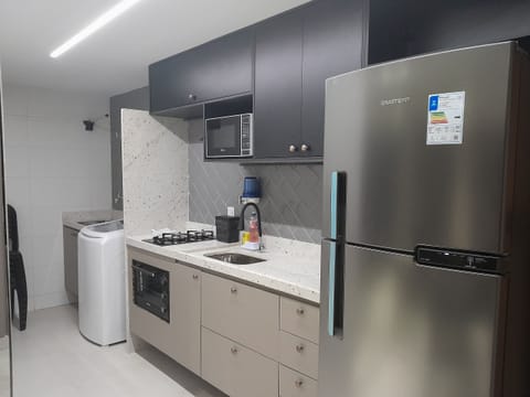 Apartment | Private kitchen | Fridge, microwave, blender