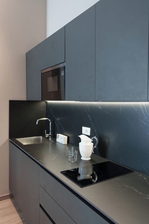 Superior Suite, Balcony | Private kitchen | Fridge, microwave, stovetop, dishwasher