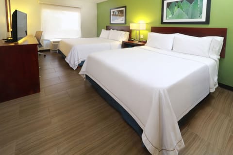 Standard Room, 2 Queen Beds (Central Building) | Desk, iron/ironing board, free WiFi, bed sheets