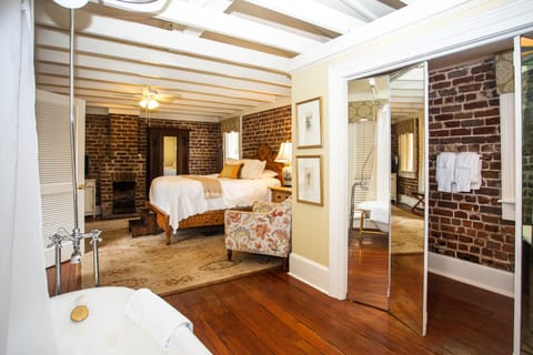 The Carriage House (Queen) | Premium bedding, pillowtop beds, in-room safe, individually decorated