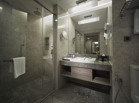 Executive Suite | Bathroom | Free toiletries, hair dryer, slippers, bidet