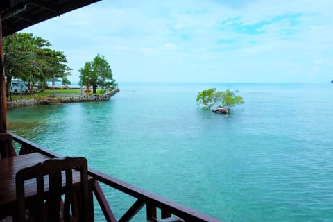 Breakfast, lunch, dinner served; seafood, beach views 