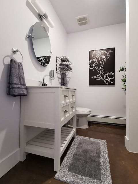 Studio Suite, Harbor View | Bathroom | Shower, hair dryer, towels, soap