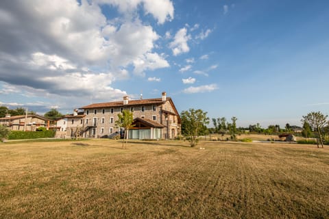 Outdoor banquet area