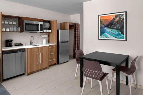 Premium Suite, 1 Bedroom | Private kitchen | Full-size fridge, microwave, dishwasher, espresso maker