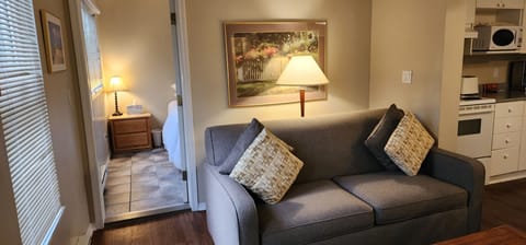 One Bedroom & Den Robson | 2 bedrooms, iron/ironing board, free WiFi, bed sheets