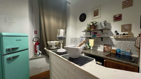 Shared fridge, microwave, espresso maker, electric kettle