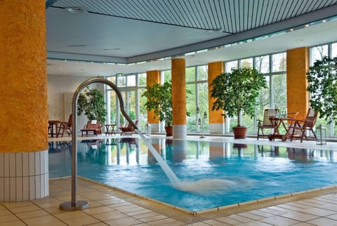 Indoor pool, open 6:30 AM to 10:30 PM, sun loungers