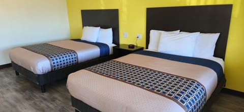 Standard Double Room, 2 Queen Beds | Desk, laptop workspace, blackout drapes, iron/ironing board