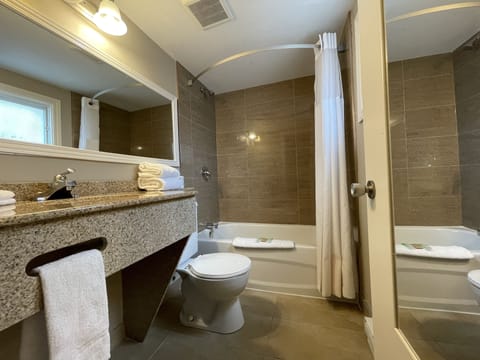 Room, 2 Double Beds, Non Smoking | Bathroom | Deep soaking tub, free toiletries, hair dryer, bidet