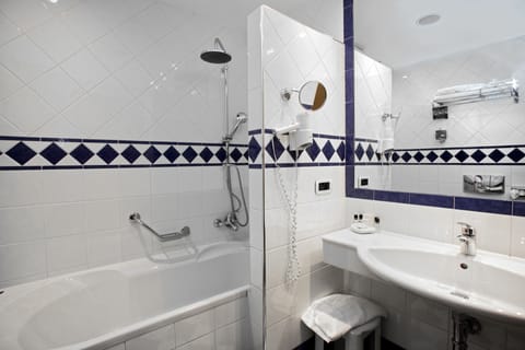 Free toiletries, hair dryer, towels, soap