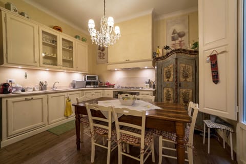 Basic Apartment, Multiple Beds | Private kitchen | Fridge, microwave, oven, stovetop