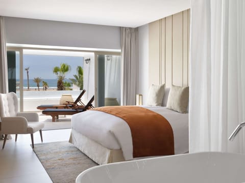 Suite, 1 King Bed, Terrace, Ocean View (Privilege) | Egyptian cotton sheets, premium bedding, minibar, in-room safe