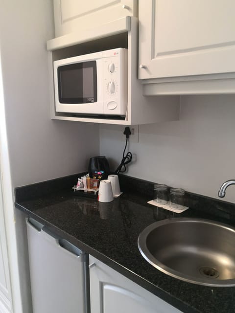 Fridge, microwave, coffee/tea maker