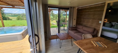 Premium Cottage | Living area | 120-cm LED TV with digital channels, TV, Netflix