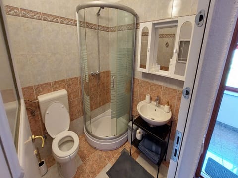 Double Room (Premium Double Room) | Bathroom | Shower, towels