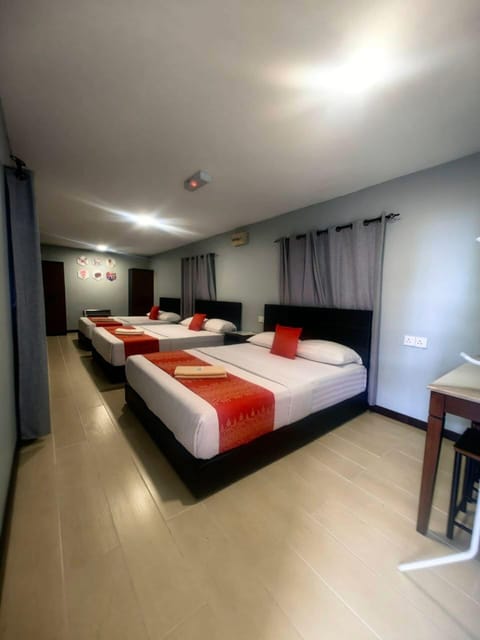 Family Triple Room, Multiple Beds | Iron/ironing board, free WiFi, bed sheets