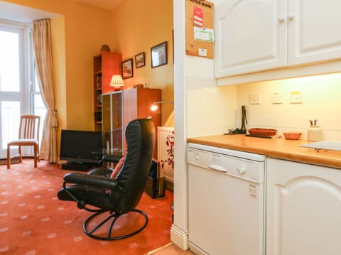 Fridge, electric kettle, toaster, cookware/dishes/utensils