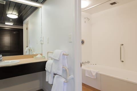 Superior Studio, Multiple Beds | Bathroom | Combined shower/tub, free toiletries, hair dryer, towels