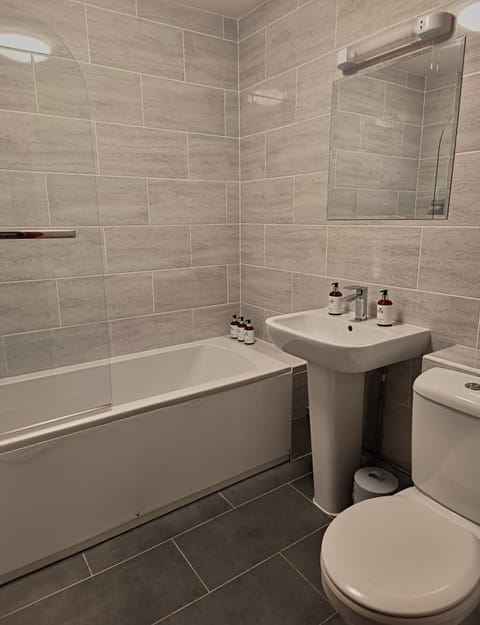 Superior Studio | Bathroom | Eco-friendly toiletries, hair dryer, towels, soap