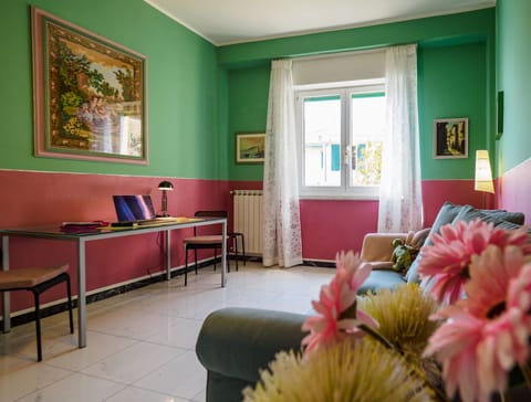 Comfort Apartment, 2 Bedrooms, Sea View, Sea Facing | Living area | 43-inch Smart TV with digital channels