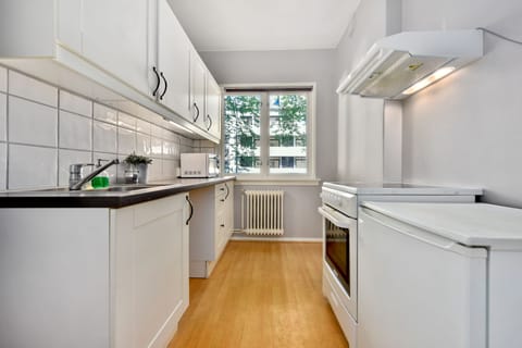 Budget One-Bedroom Apartment For Four with Balcony | Private kitchen | Fridge, stovetop, coffee/tea maker, electric kettle