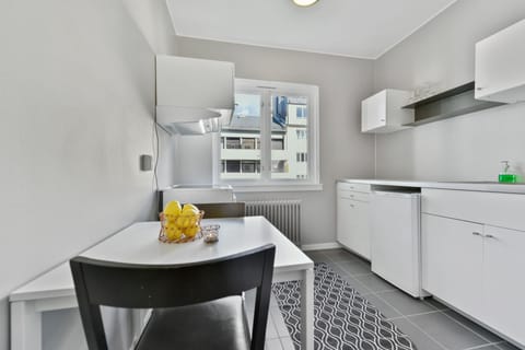 Budget One-Bedroom Apartment For Four with Balcony | Private kitchen | Fridge, stovetop, coffee/tea maker, electric kettle