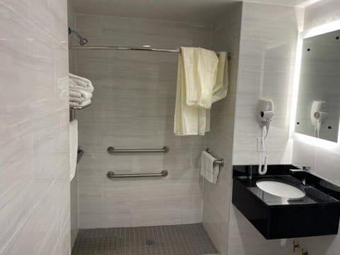 Basic Room, Accessible | Bathroom | Free toiletries, hair dryer, towels