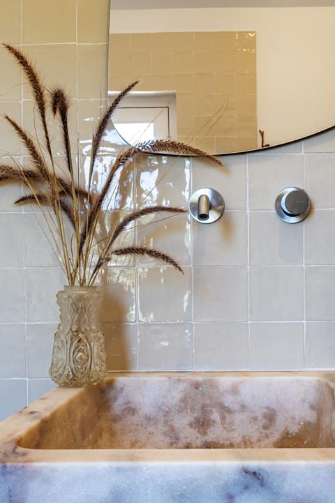 Exclusive Villa | Bathroom | Shower, rainfall showerhead, hair dryer, bathrobes