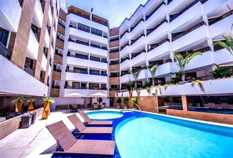 Indoor pool, sun loungers