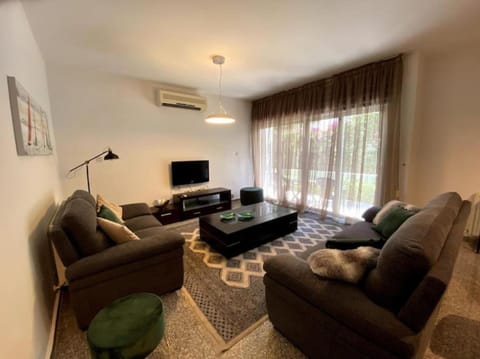 Superior Villa | Living room | 45-inch LCD TV with digital channels, TV, Netflix