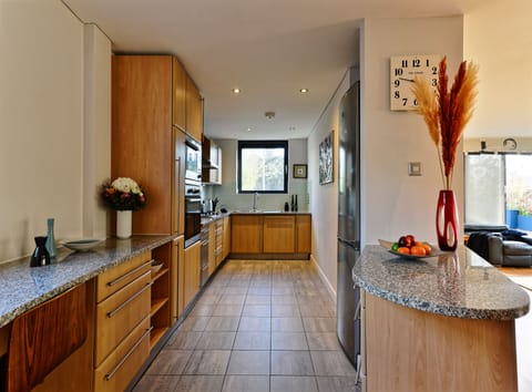 Family Apartment | Private kitchen | Full-size fridge, microwave, oven, stovetop