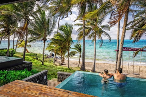 Beachfront Casita with plunge pool | Pillowtop beds, free minibar items, in-room safe, desk