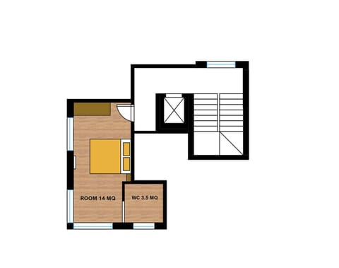 Standard Double Room | Floor plan