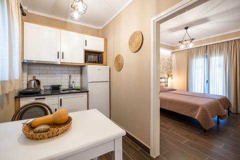 Apartment, 2 Bedrooms | Private kitchenette | Fridge, stovetop, coffee/tea maker, electric kettle