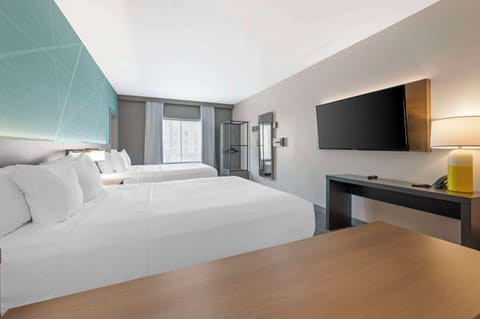 Suite, 2 Queen Beds, Accessible, Non Smoking | Premium bedding, desk, laptop workspace, blackout drapes
