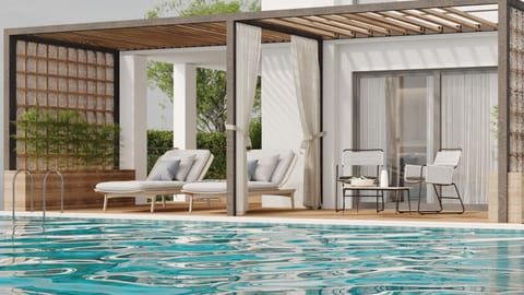 2 outdoor pools, pool umbrellas, sun loungers