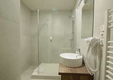 Classic Double Room | Bathroom | Shower, free toiletries, hair dryer, towels