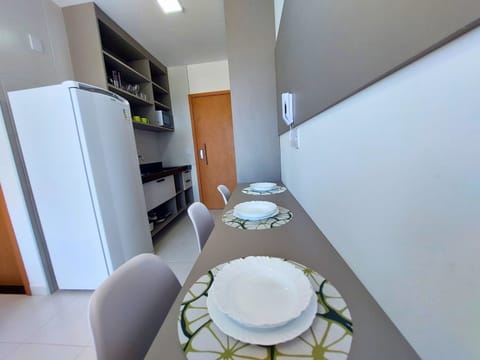 Apartment | Private kitchen | Fridge, microwave, blender, cookware/dishes/utensils